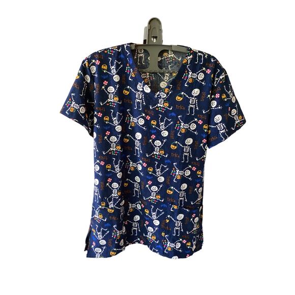 Halloween Scrub by Scrubaid 4 Way Stretch Size M NWT - Picture 1 of 3